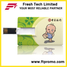 Cartão de crédito em forma de USB Flash Drive com logotipo